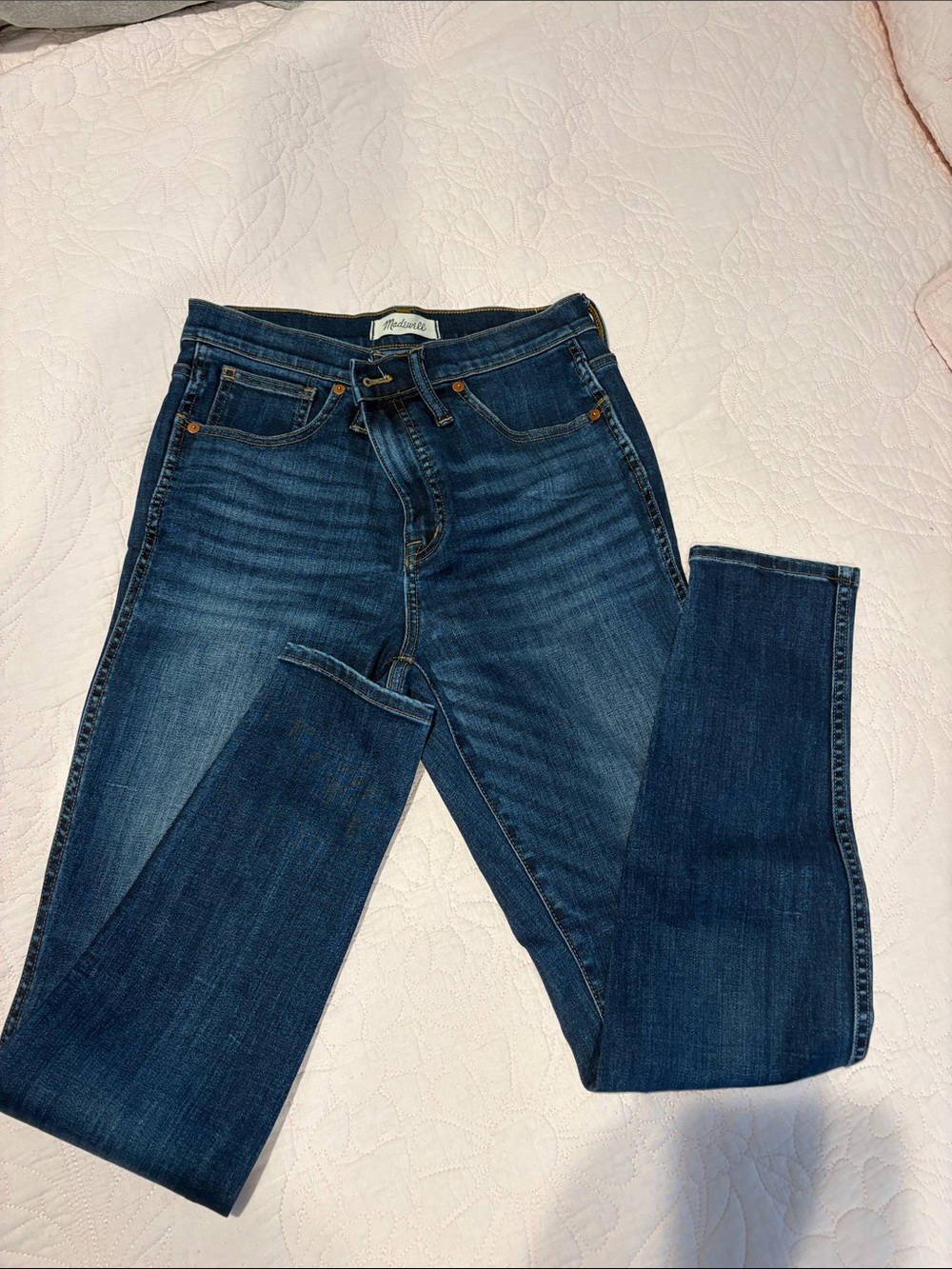 Madewell Indigo Blue High-Rise Jeans - Picture 2 of 2